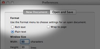 Change settings to plain text