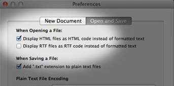 Change setting to save as html file
