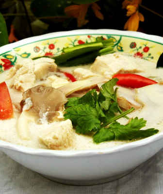 Coconut Galangal Chicken Soup