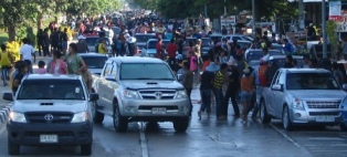 The wet crowds